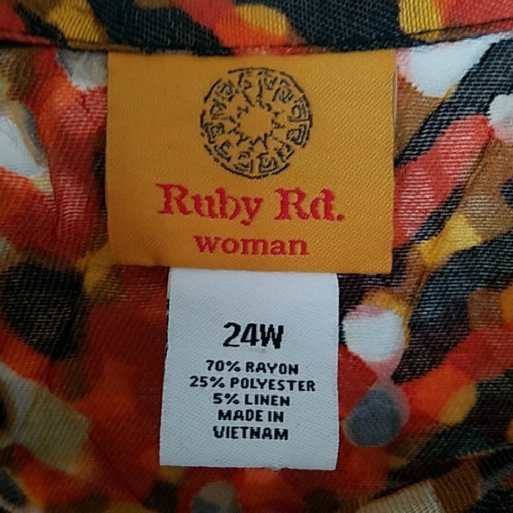 NWT Ruby Rd Tribe Vibe Button Top - Picture 8 of 8